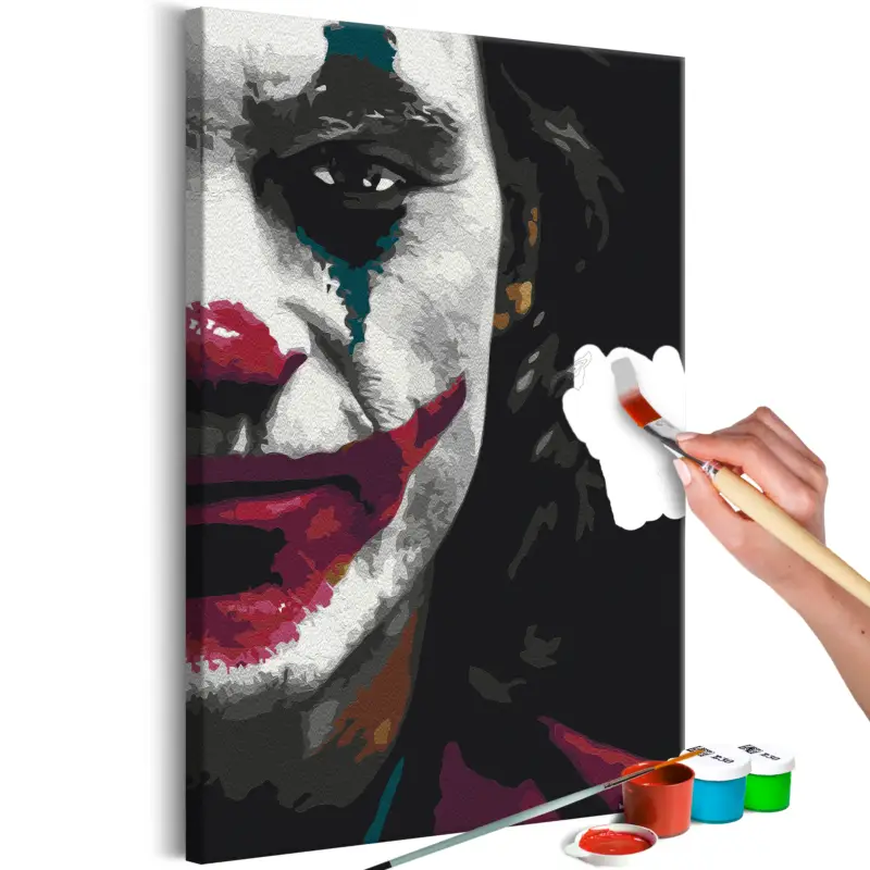 Vente Directe Doe-het-zelf op canvas schilderen - Dark Joker - 40x60