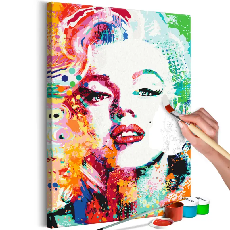 Authentique Doe-het-zelf op canvas schilderen - Charming Marilyn - 40x60