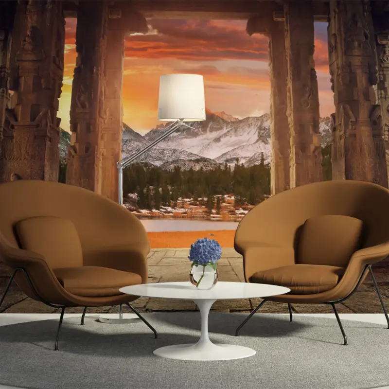 Acheter En Ligne Fotobehang - Trail of rocky temples - 250x193