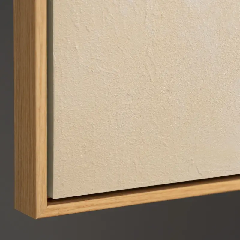 Handgeschilderd acryl schilderij "Verstrengeling" – Abstracte kunst voor woonkamer - 120x80 Grijs Frame Petit Prix