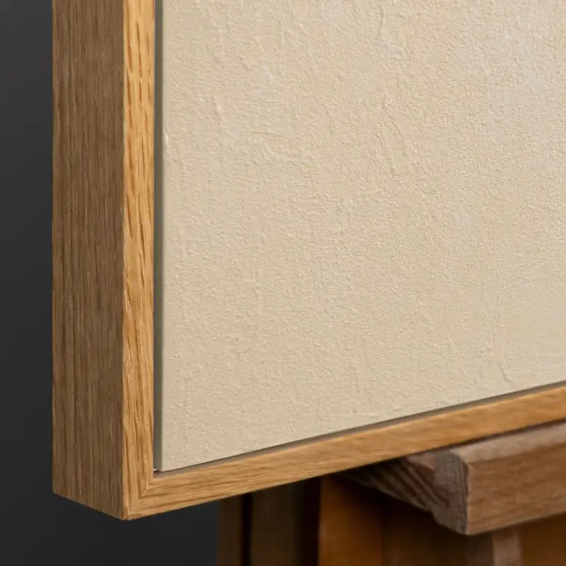 Handgeschilderd acryl schilderij "Verstrengeling" – Abstracte kunst voor woonkamer - 120x80 Natur Holz Rahmen Commander Maintenant