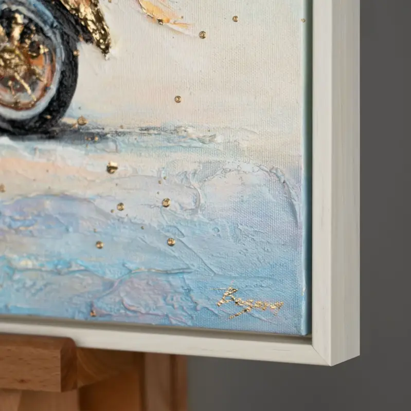 Livraison Gratuite Schilderijen voor de kinderkamer – Handgeschilderde acryl schilderijen met lijst 120x60 cm - 120x60 Beige Rahmen