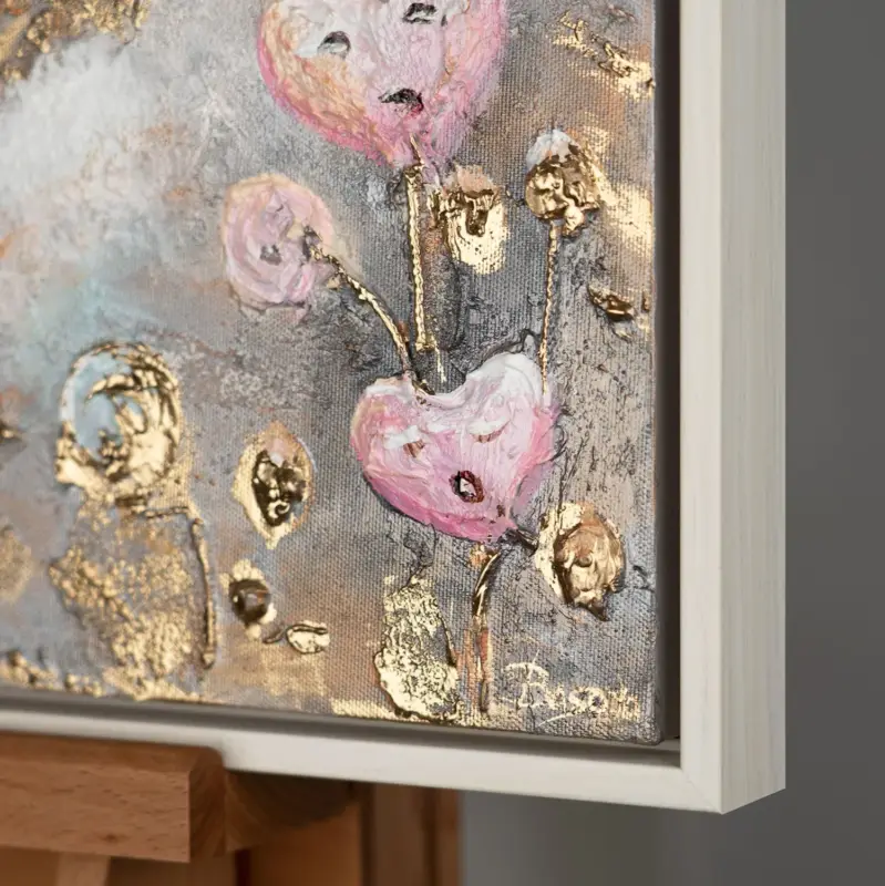 Retour Gratuit Schilderijen voor de kinderkamer – Handgeschilderde acryl schilderijen met lijst 120x80 cm - 120x80 Beige Rahmen