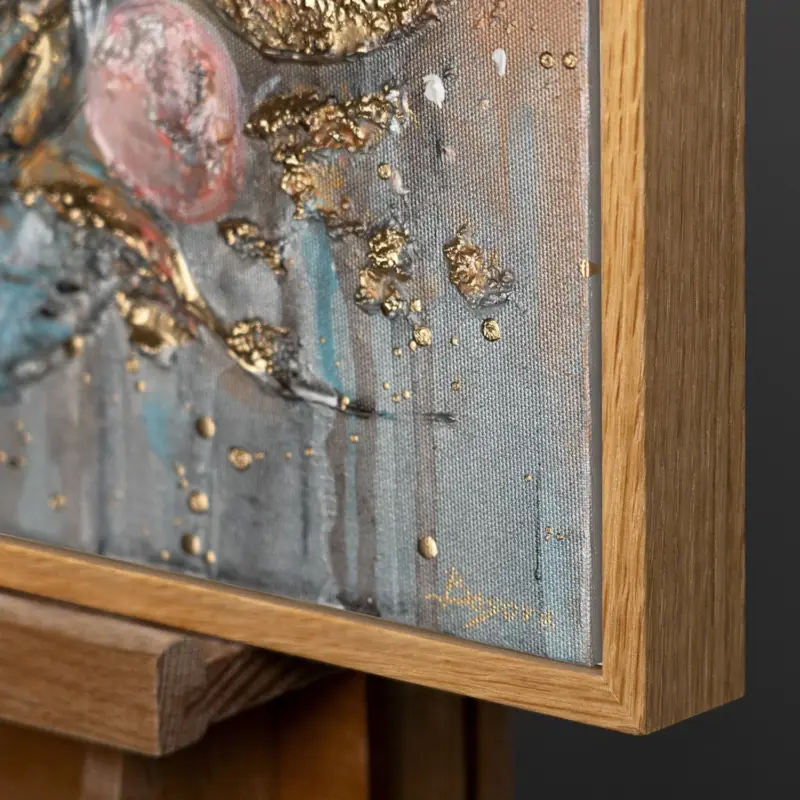 Dernier Modèle Schilderijen met acrylverf – Handgeschilderde kinderkamer schilderijen 120x60 cm - 120x60 Natur Holz Rahmen