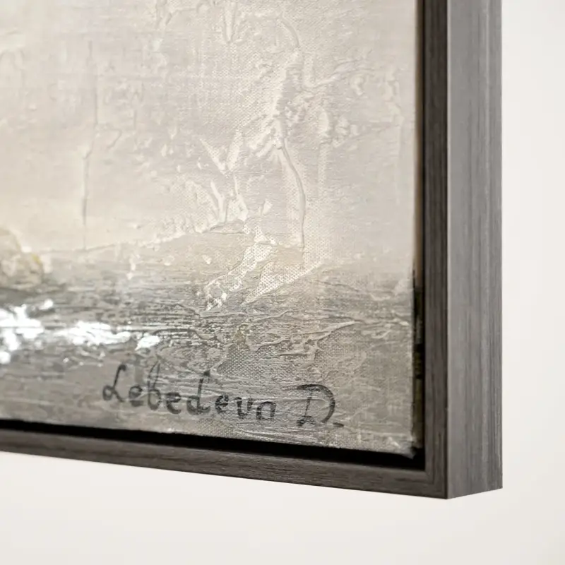 Bon Plan Handgeschilderd levensboom schilderij op canvas – Wanddecoratie kunst - met frame 100x50