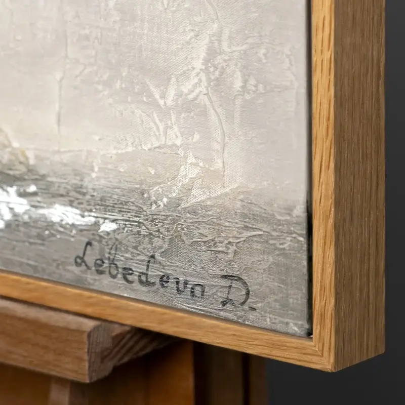 Handgeschilderd levensboom schilderij op canvas – Wanddecoratie kunst - 120x60 Natur Holz Rahmen Offre Spéciale