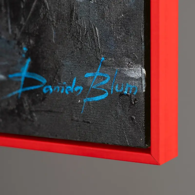 Expédié Aujourd’hui Wanddecoratie woonkamer bloemenschilderij met lijst "Sneeuwwitte madeliefjes" - 120x80cm met rode lijst