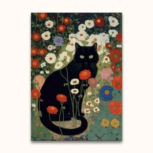 Gustav Klimt – Garden Cat - 92x130cm Dernière Chance