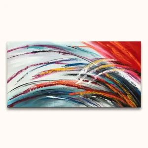 Achat Immédiat Feathers - Olieverf op canvas - 120x60cm