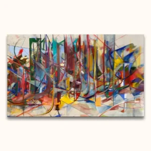 Achat Immédiat Blooming City - Olieverf op canvas - 200x143cm