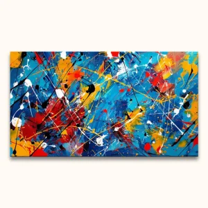 Achat Immédiat Jackson Pollock signature - Tropical Island - 90x60cm