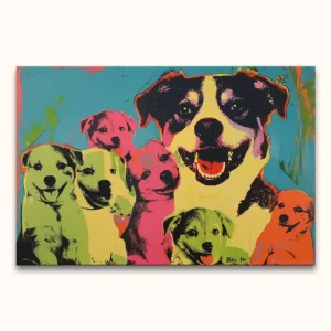 Acheter Direct Andy Warhol signature - Dogs 2 - 100x65cm