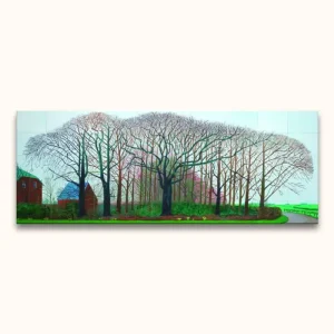 Achat Immédiat David Hockney signature - Bigger trees near Warter - 210x80cm