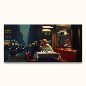 Achat Immédiat Edward Hopper signature - Rendez Vous - 190x95cm