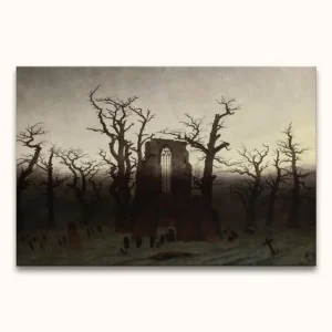 Achat Immédiat Caspar David Friedrich - Abtei im Eichwald - 160x100cm