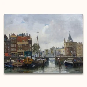 Willem Alexander Knip - Oude Haven, Rotterdam - 80x72cm Bon Plan
