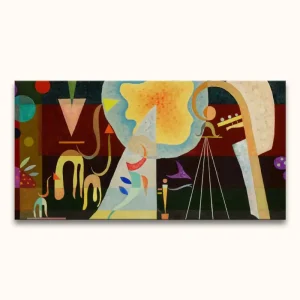 Wassily Kandinsky - Tensions Calmees - 90x50cm Offre Exclusive