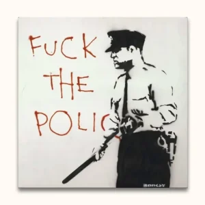 Achat Immédiat Banksy - To Serve and Protect - 50x50cm