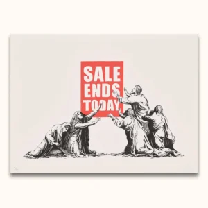 Achat Immédiat Banksy - End of Sales - 180x120cm