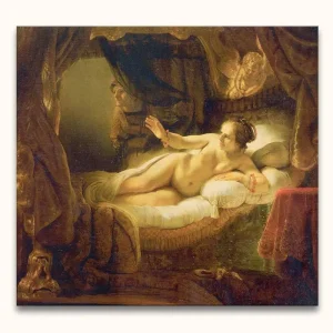 Achat Immédiat Rembrandt van Rijn – Danaë - 90x90cm
