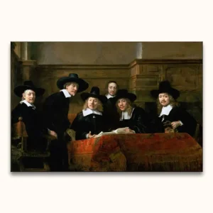 Achat Immédiat Rembrandt van Rijn – De Staalmeesters - 160x120cm