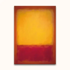 Achat Immédiat Rothko signature - Yellow on Red - 130x180cm