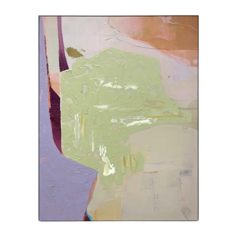 Jusqu’à Épuisement Des Stocks by fonQ Pastel Reverie Schilderij 78 x 100 cm - Wit