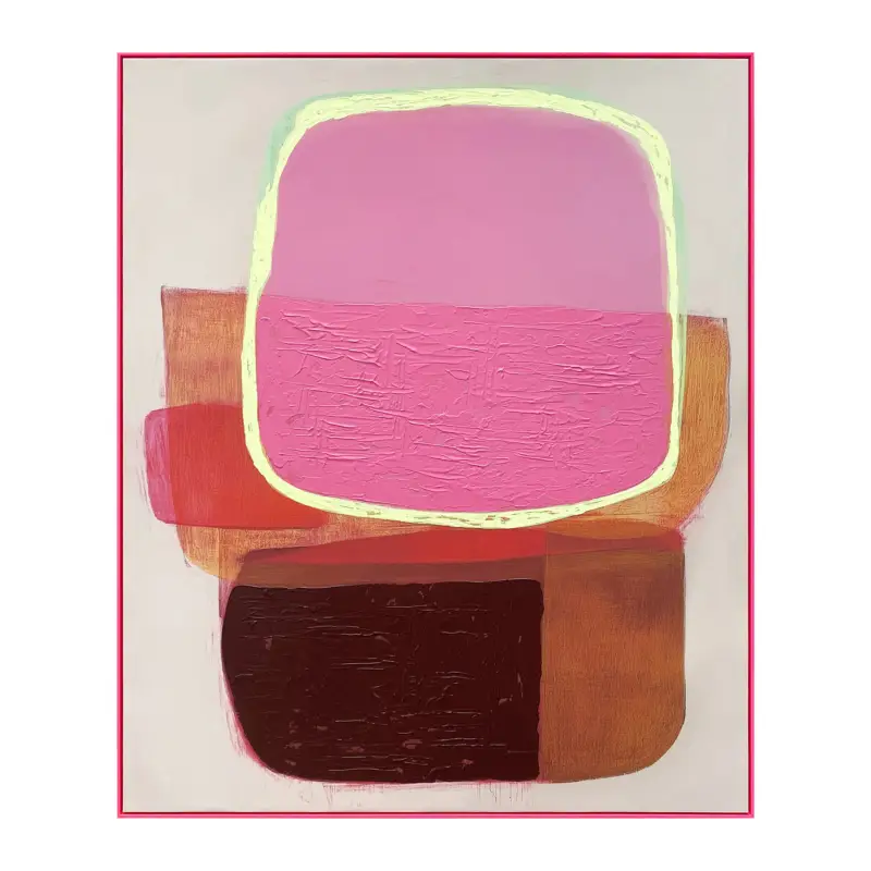 by fonQ Luminous Pop Schilderij 100 x 120 cm - Neon Roze Prix Réduit