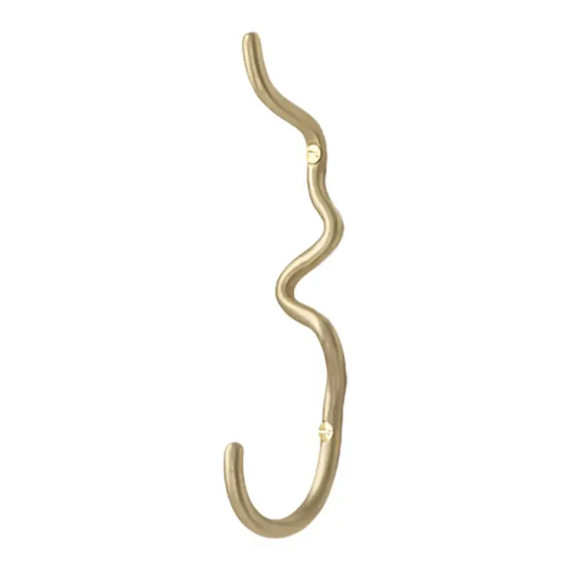 Populaire Ferm Living Curvature Wandhaak Goud