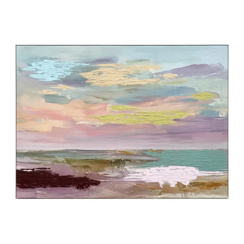 by fonQ Blush of the Earth Schilderij 100 x 140 cm - Wit Commander Maintenant