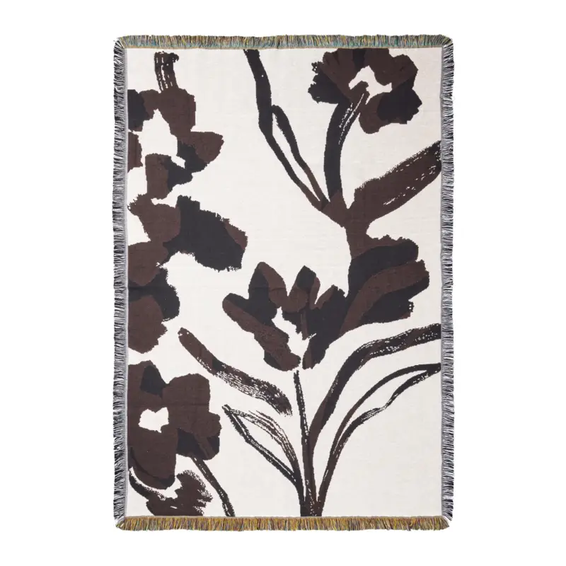 Livraison Express Ferm Living Cilla Plaid - Off-White / Dark Grape