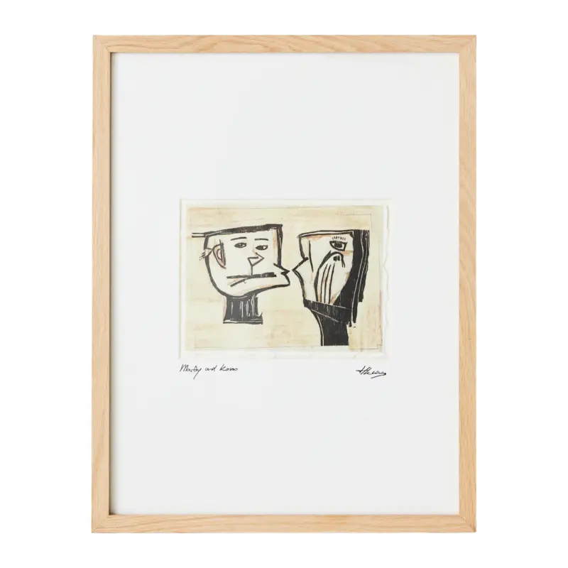 Promotion Saisonnière HKliving Framed Artwork Schilderij - Marty and Kosso