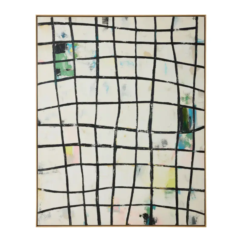 HKliving Framed Artwork Schilderij - 131 x 162 - Wired Paiement Sécurisé