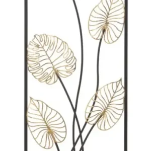 3D decoratief paneel in veelkleurig metaal 31x2,5x90 cm Dernière Chance