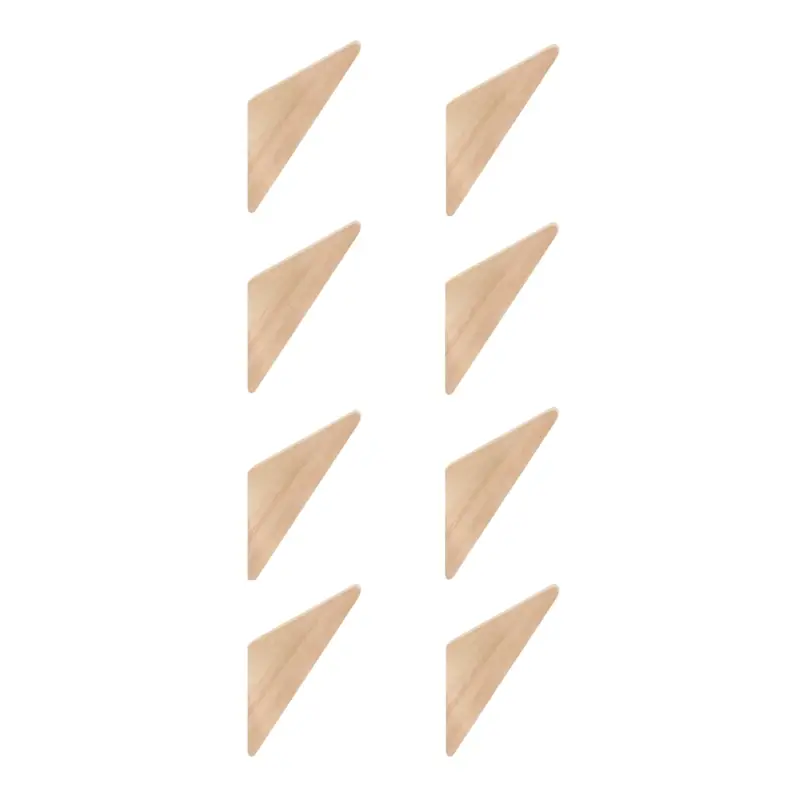 Acheter Direct QUVIO Wandhaakje driehoek - Hout - Set van 8
