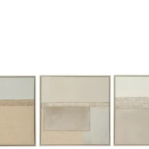 J-Line schilderij Tod - canvas|dennenhout - 3 stuks Offre Du Jour