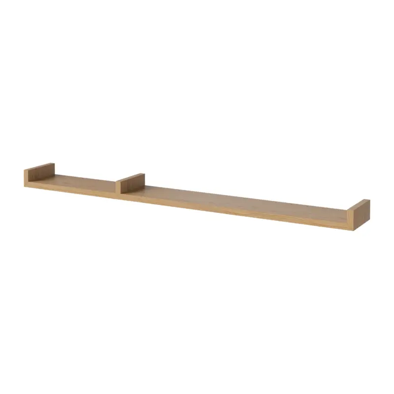 Livraison Gratuite Bolia Display Wandplank B 120 cm - Asymmetrisch Links - Eiken