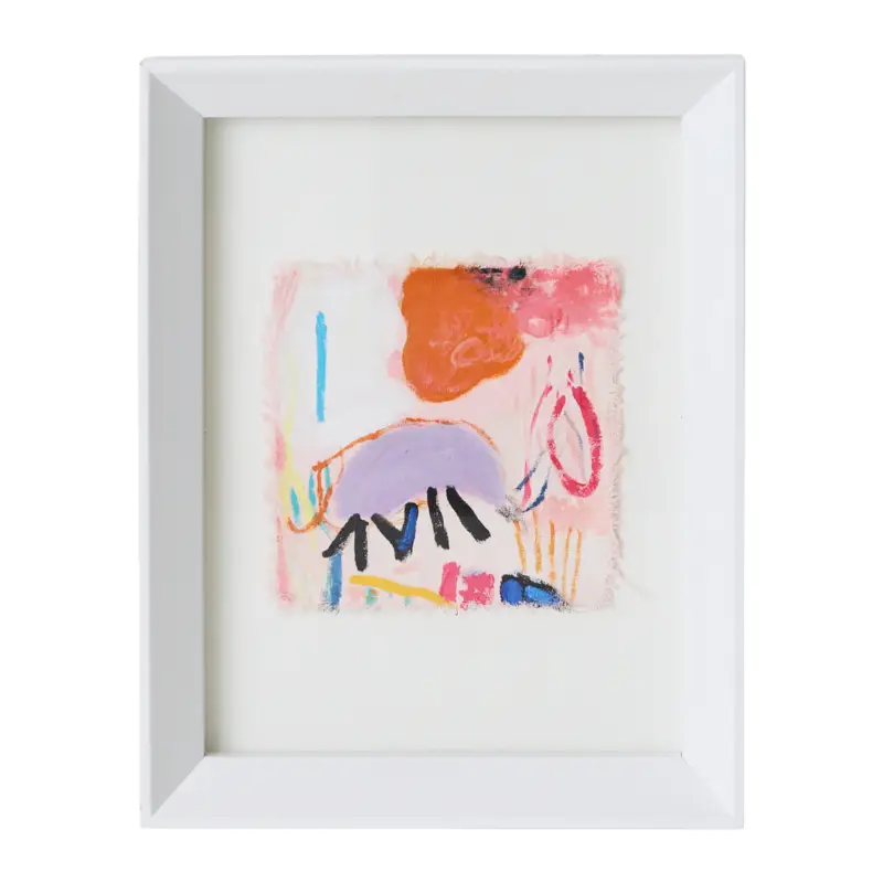 HKliving Abstract Framed Schilderij - Scribbles Solde
