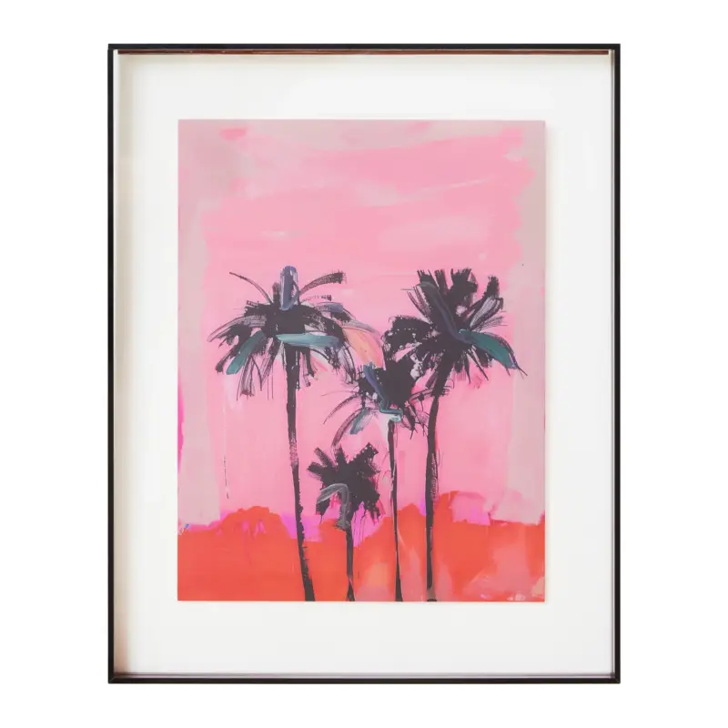 Satisfait Ou Remboursé HKliving Acrylic Lijst 40 x 50 cm - Brown Palms