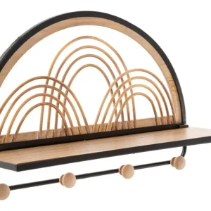 Achetez Aujourd’hui Mauro Ferretti Oporto Plank met kleerhangers in metaal en hout bruin