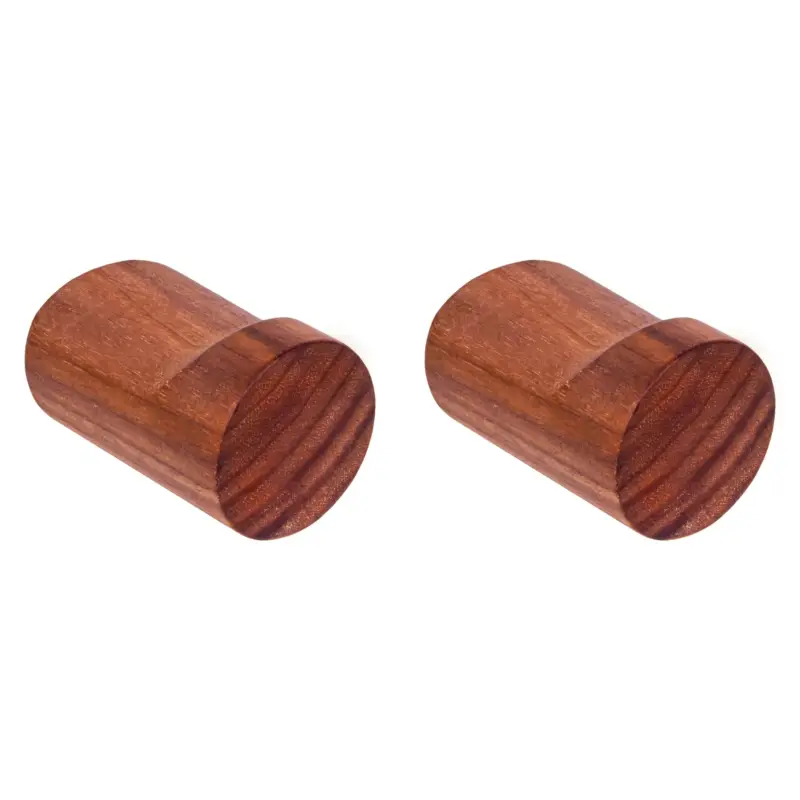 Quantité Limitée QUVIO Wandkapstok - Hout - donkerbruin - Set van 2