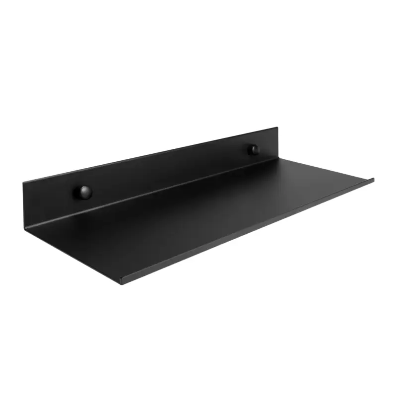 Nouveauté QUVIO Muur plank staal - Zwart