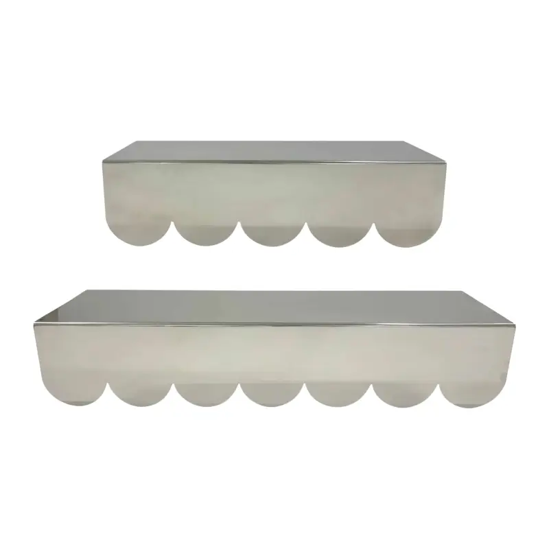 Marque by fonQ Dottie Wandplank - Set van 2 - Chroom