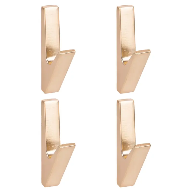 Satisfait Ou Remboursé QUVIO Wandkapstok - Metaal - Goud - Set van 4