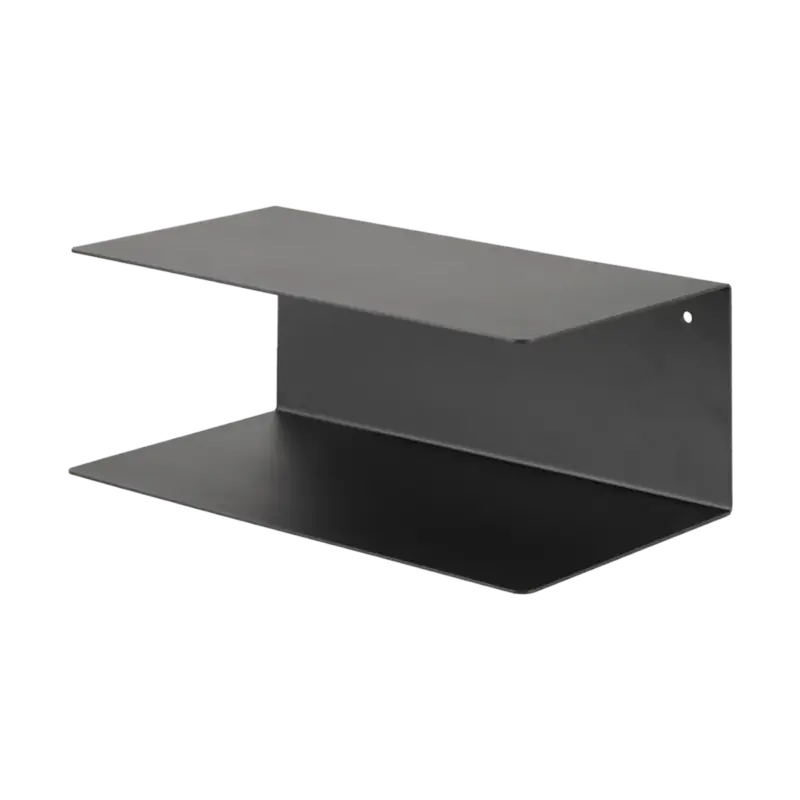 Lisomme Yara metalen wandplank zwart - 35 x 20 cm Commander Vite