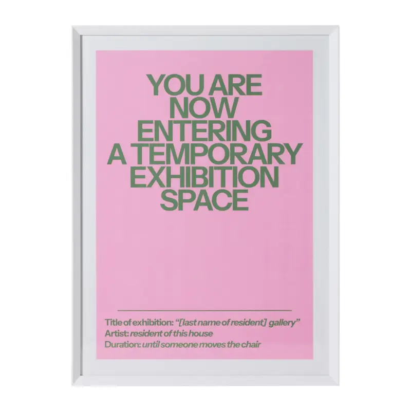 HKliving Framed Poster - Home Gallery Offre Du Jour