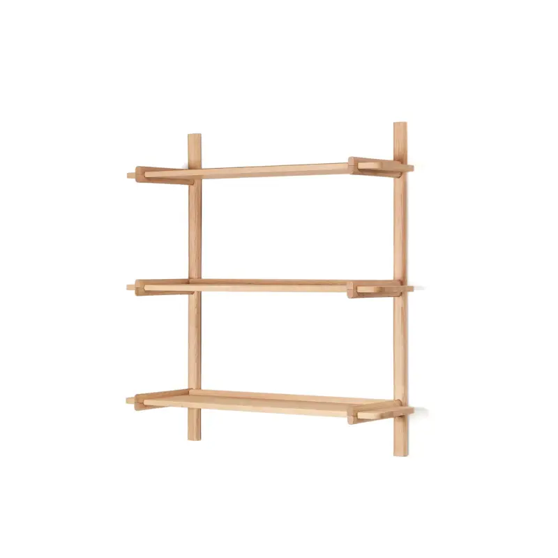 Kave Home - Modulair wandrek Sitra 3 plank FSC Mix Credit massief Nouvel Arrivage