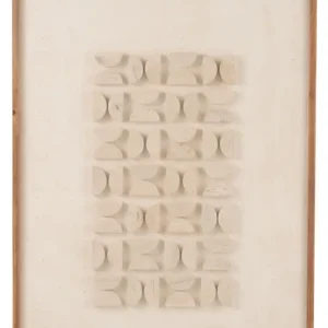 Bon Plan J-Line wanddecoratie josh - dennenhout|canvas - wit