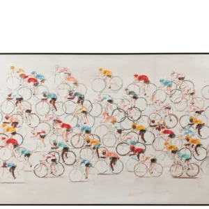 J-Line schilderij Wielrenners - canvas|verf - mix Satisfait Ou Remboursé