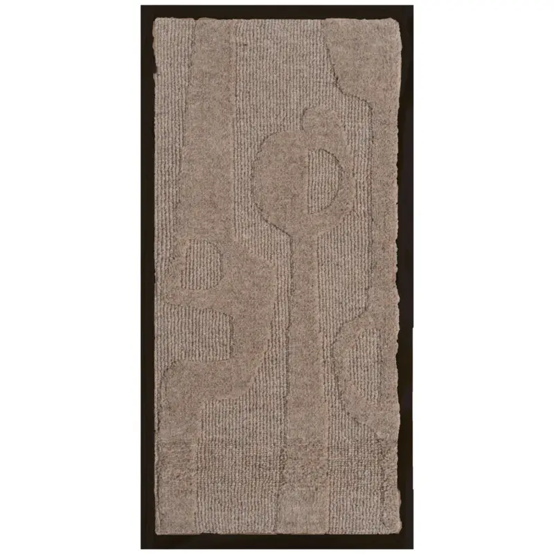Offre Spéciale Home67 - Wanddecoratie Devin Beige - Wool Hanging 40 x 80 cm